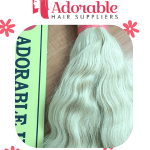 Blonde Bulk Wavy Hair For Braiding