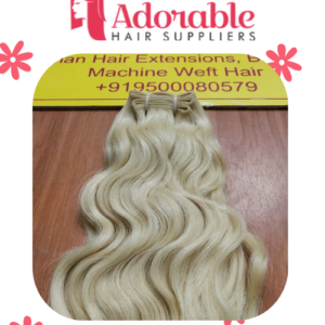 Machine Weft - 613 Blonde Indian Remy Hair Extensions